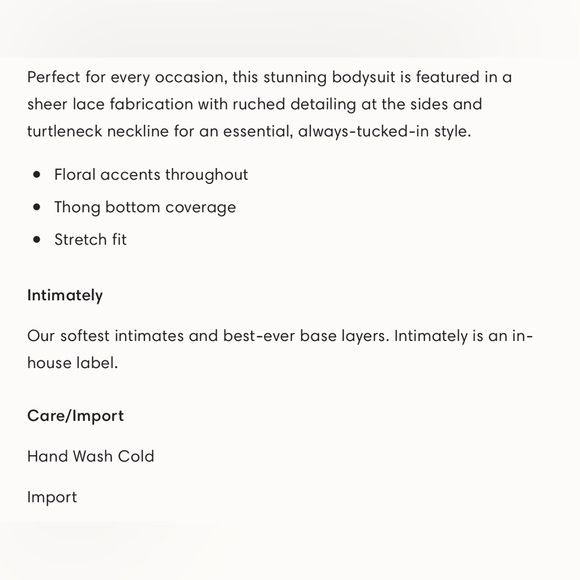 NWT Free People Intimately Day & Night Lace Bodysuit - Picture 8 of 9